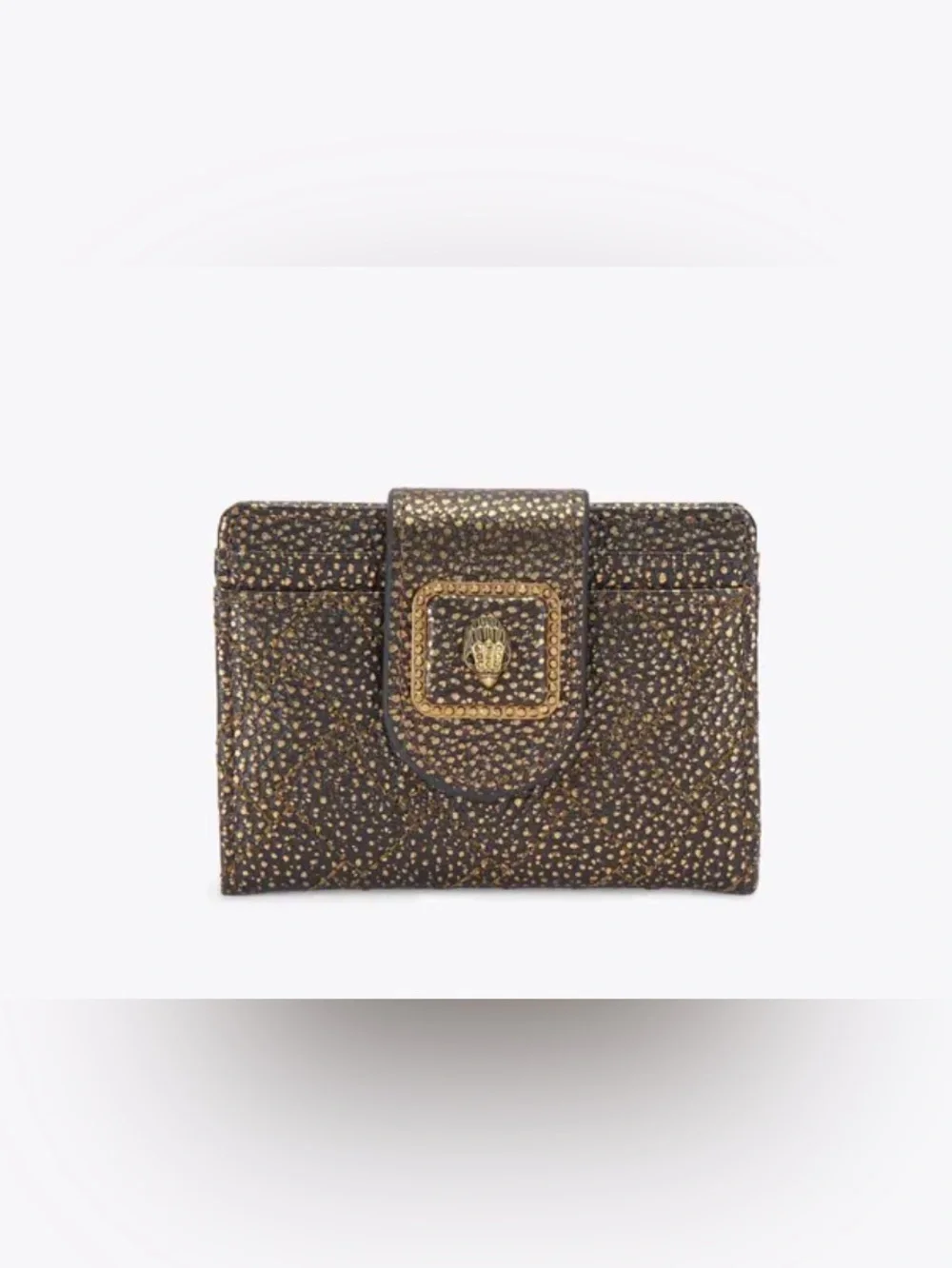Kurt Geiger London Pimlico Bronzed Metallic Slim Card Holder NIB